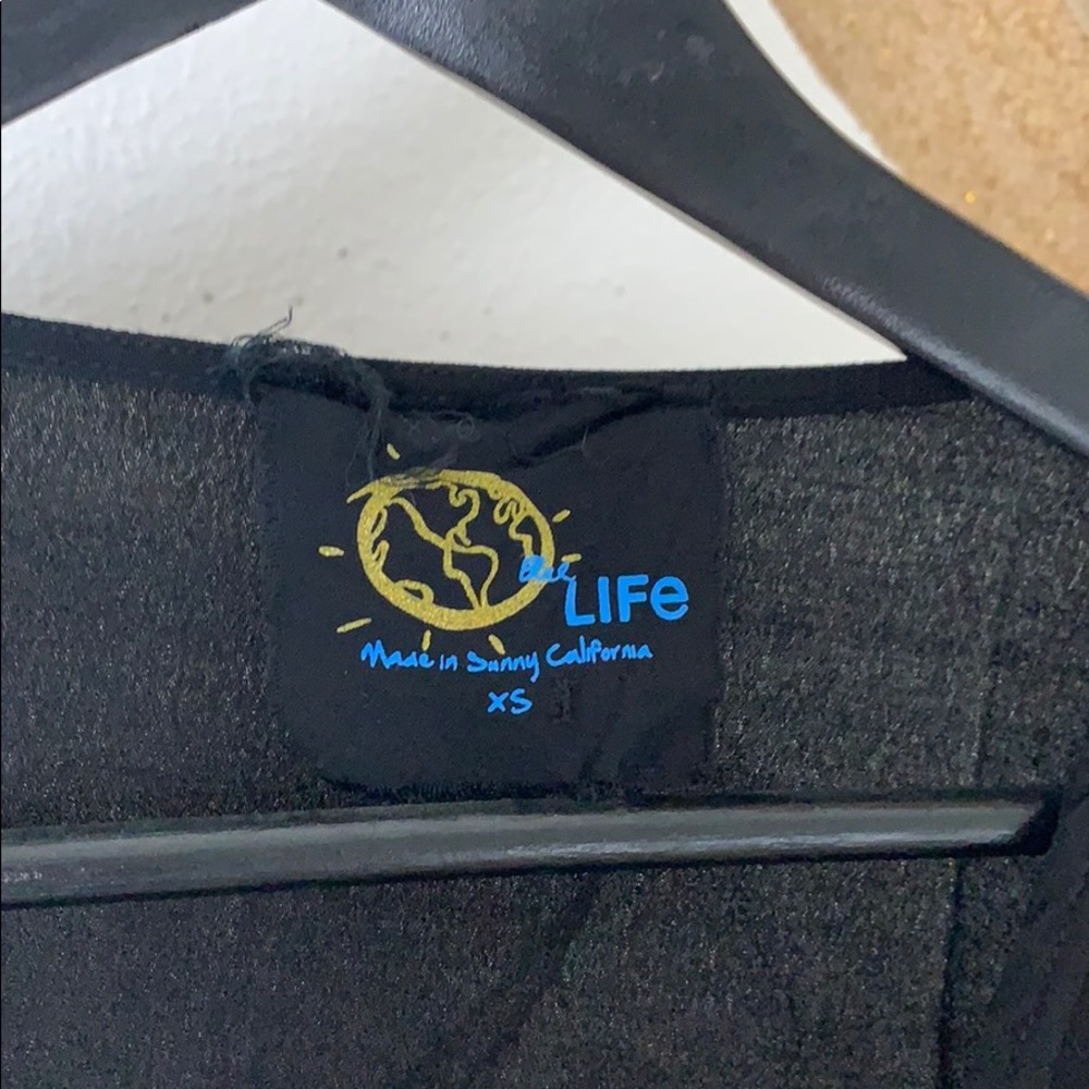 Black Wrap Blouse - Picture 3 of 4